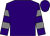 Purple, grey hooped sleeves ()