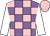 Mauve and pink check, white sleeves, pink cap ()