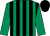 Emerald green and black stripes, emerald green sleeves, black cap ()