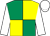 Emerald green and yellow (quartered), white sleeves and cap ()