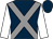 Dark blue, grey cross belts, white sleeves (Mr S D Faiers)