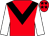 Red, black chevron, white sleeves, red cap, black stars (Mrs Gwen Thomas)