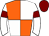 Orange and white (quartered), white sleeves, maroon armlets, maroon cap (Jaffa Racing Syndicate)