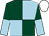 Dark green and light blue (quartered), halved sleeves, white cap (Mr J G Given)