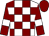 White and maroon check, maroon sleeves, white armlets, maroon cap (Seldom Inn Partnership)