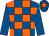 Royal blue and orange check, royal blue sleeves, royal blue cap, orange star (Mr Barry Fulton & Mr Chris Giles)