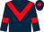 Dark blue, red chevron, armlets and diamond on cap (Mr Nigel Morris)