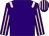Purple, pink epaulets, striped sleeves and cap (T Hamlin,j M Dare,j W Snook,j T Warner)