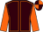 Brown, orange seams and sleeves, quartered cap (Mike Burbidge & The Old Masters)
