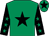 Emerald green, black star, black sleeves, emerald green stars, emerald green cap, black star (Pearlygems)