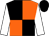 Black and orange (quartered), white sleeves, black cap (Never Say Die Partnership)