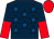 Dark blue, royal blue stars, dark blue and red halved sleeves, red cap (The Brooks, Stewart Families & J Kyle)