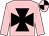 Pink, black maltese cross, quartered cap (Mr Nick Kent)
