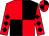 Red and black (quartered), diamonds on sleeves (Mr C W Booth)