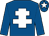 Royal blue, white cross of lorraine, royal blue cap, white star (James J Swan)