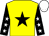Yellow, black star, black sleeves, white stars, white cap (Keep It Country)