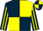 Dark blue and yellow (quartered), striped sleeves (Paul & Clare Rooney & Notre Cheval)