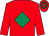 Red, emerald green diamond, hooped cap (Dargan Boys Syndicate)