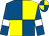 Royal blue and yellow (quartered), royal blue sleeves, white armlets (Mr And Mrs D S Byers And Jpg Hamilton)