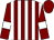 Maroon and white stripes, maroon sleeves, white armlets, maroon cap (Bissett Racing)