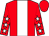 red, white stripe, white stars on sleeves (Herve Chenet)