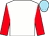 White, red sleeves, sky blue cap (Mrs G M Drier)