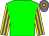 green, yellow & mauve striped sleeves, mauve & yellow hooped cap (Chung Chun Wing)