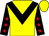 Yellow, black chevron, red stars on black sleeves and cap (Andy Wong Ka Wai, Dickson Wong Chung Wai & Adrian Gooljarry)