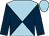 Light blue, dark blue diabolo, dark blue sleeves, light blue cap (A A Bonin)