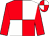 Red and white (quartered), red sleeves (Mrs J Morgan)