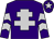 Purple, silver cross of lorraine, chevrons on sleeves and star on cap (Mr & Mrs Iain Bruce)