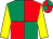 Emerald green and red (quartered), yellow sleeves, red and emerald green quartered cap (The Tulanes)