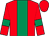 Red, emerald green stripe and armlets (B M G Group)