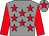 Grey, red stars, sleeves and star on cap (Goodfellers Racing)