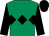 Emerald green, black triple diamond, sleeves and cap (Mason Scudamore Racing)