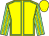 Yellow, light green seams, light green and yellow striped sleeves, yellow cap (Mr Phil Simmonds)