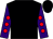 Black, purple sleeves, red spots (M Boothright & G Lovett)