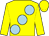 Yellow, large light blue spots (Liz Dixon & Shelagh Fagen 1)