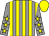 Grey and yellow stripes, grey sleeves, yellow stars and cap (Mr & Mrs D R Guest)