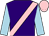 Purple, pink sash, light blue sleeves, pink cap (Mrs H N Eubank)
