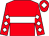 Red, white hoop, diamonds on sleeves, red cap, white diamond (Janet Cooper /gibson/parkinson/valenti)