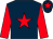 Dark blue, red star, sleeves and star on cap (Mr Leon Best)