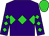 Purple, lime green triple diamond, lime green diamonds on sleeves, lime green cap (Kurtinecz, Lilli, Cardoza, Robin And Pedigree Partners Llc)