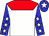 White, red yoke, white stars on blue sleeves, white star on blue cap (Partner Stable Llc)