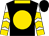 Black, gold spot, gold collar, white sleeves, gold chevrons, gold cuffs, black cap (Harrell Ventures, Llc)