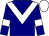 Navy blue, white chevron, white armlets on sleeves, white cap (Vicente Stella Stables Llc And Mendoza, Alberto Jose)