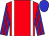 Red, white braces, blue and red striped sleeves, blue cap (Messrs J Nassif, G J Nassif & Tri-deal Sixteen Cc)