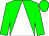 Green And White Triangular Thirds, Green (Nedlaw Stable)