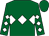 Kelly green, white diamond hoop, white diamonds on kelly green sleeves, kelly green cap (Shade Tree Thoroughbreds, Inc , Fitzgerald, Tom And Roy, Geoff)