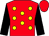 Red, yellow dots, black sleeves, red cap (Brownlee, David R And Gonzales, Keith)